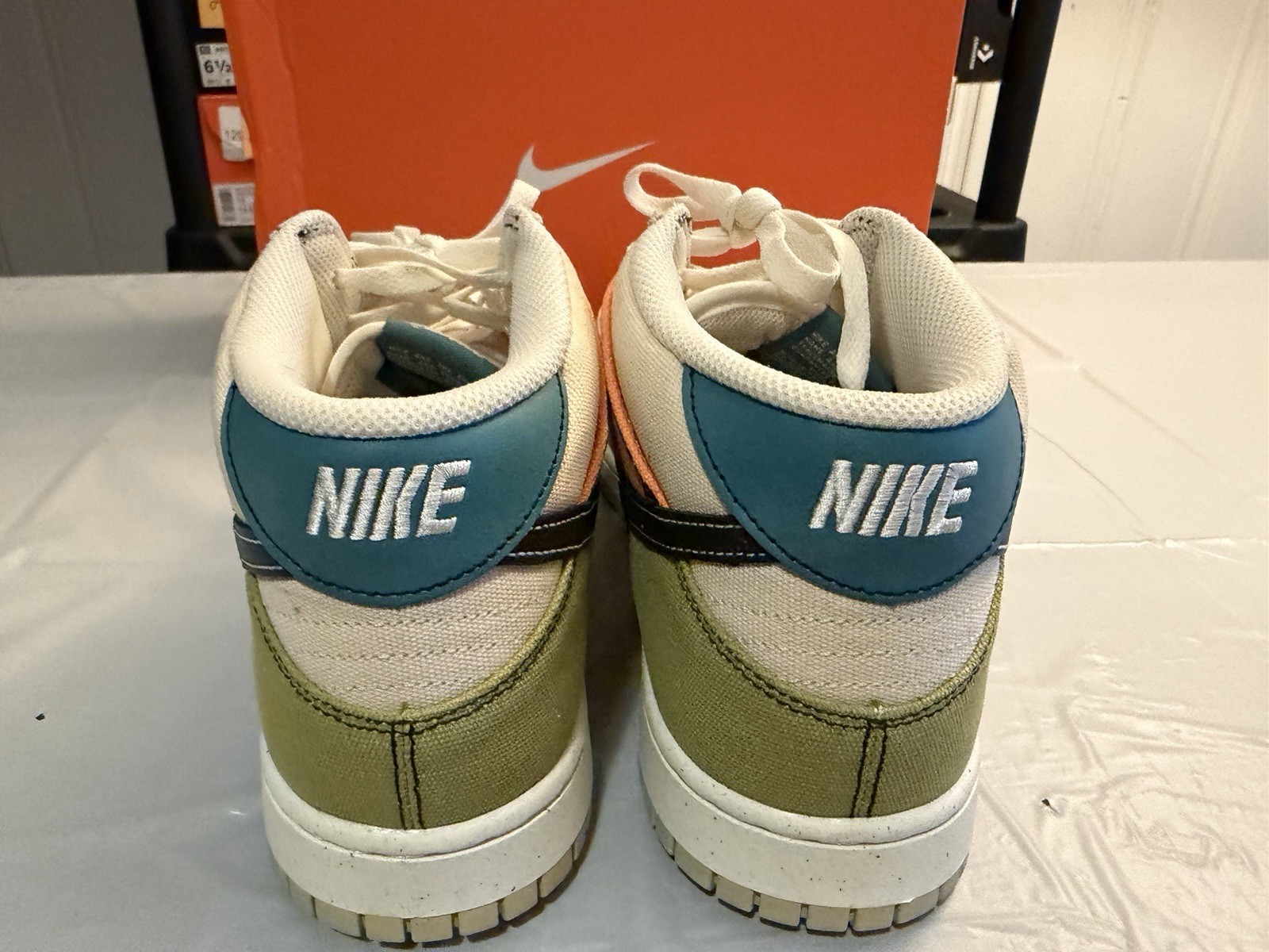 Nike Dunk Mid Beige Blue Orange Green Black Colorblock Men’s Basketball Sneaker