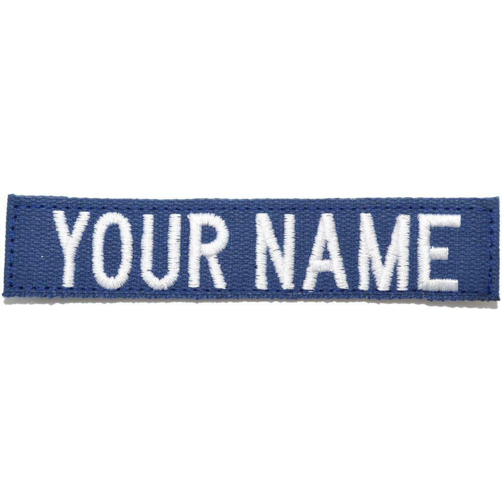 Custom Nylon/Cotton Webbing Name Tape – Blue