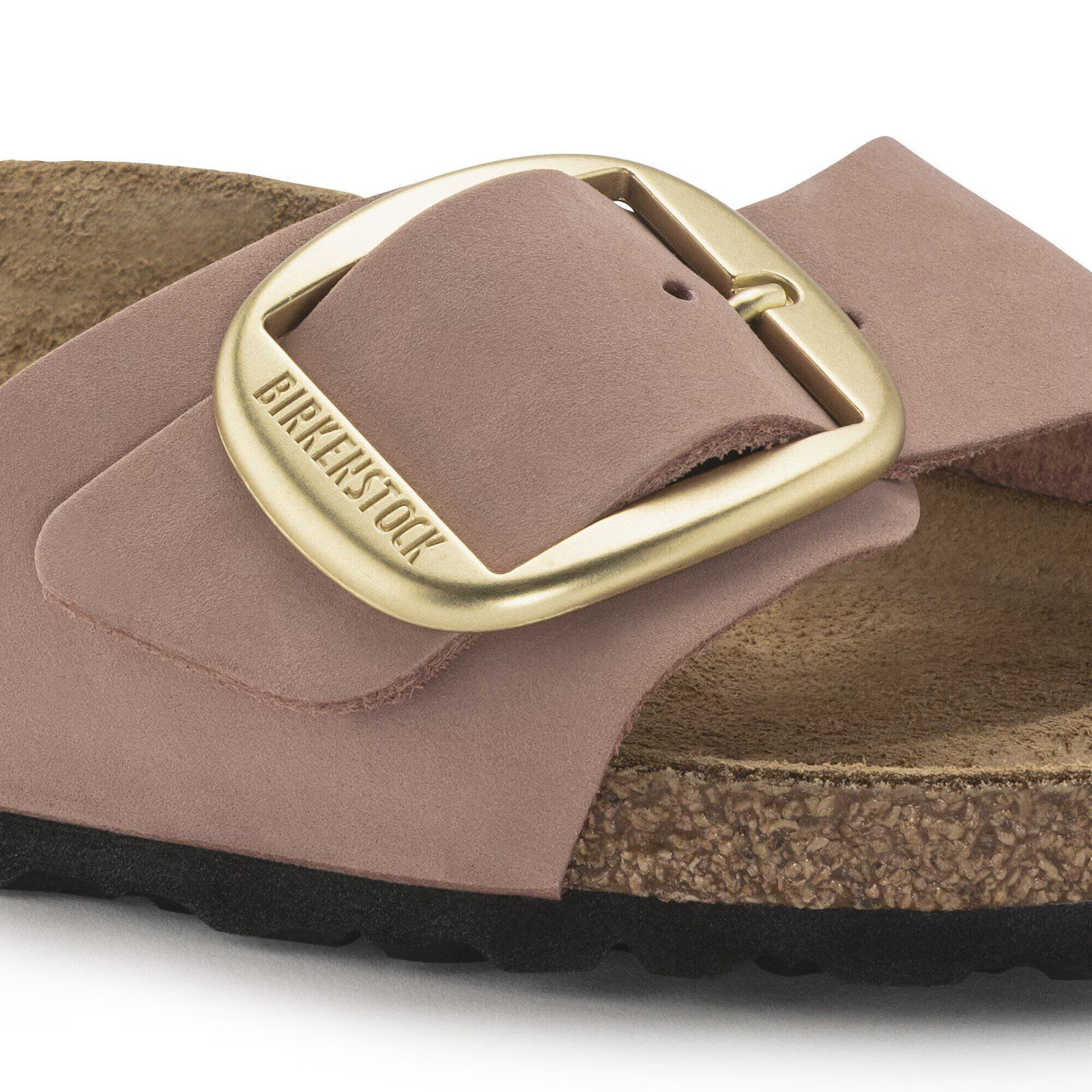 Birkenstock Madrid Big Buckle Nubuck Leather Old Rose Women’s Shoes EU37-41