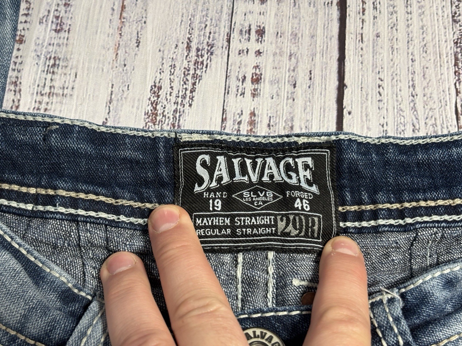 Mens Salvage Jeans Sz 29 X 32 Mayhem Regular Straight EXCELLENT Condition 1579