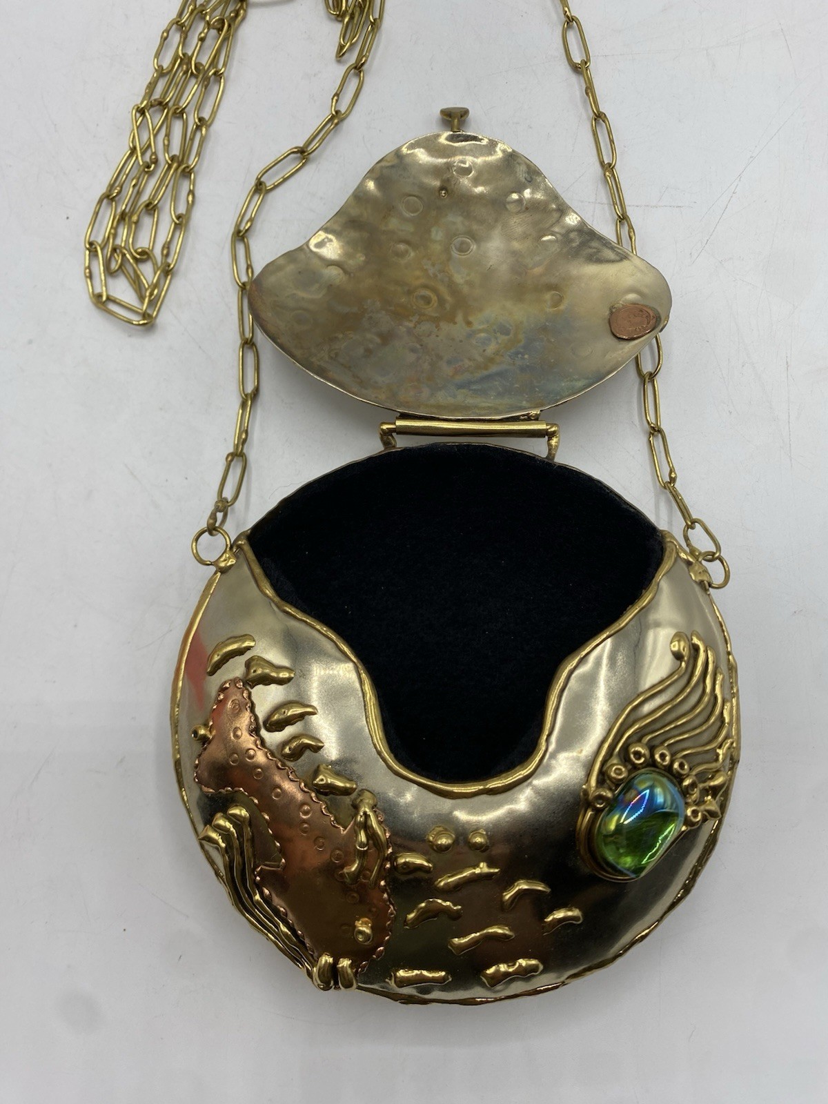 Vintage Lunacy Designs Mixed Metal Mini Fish Purse