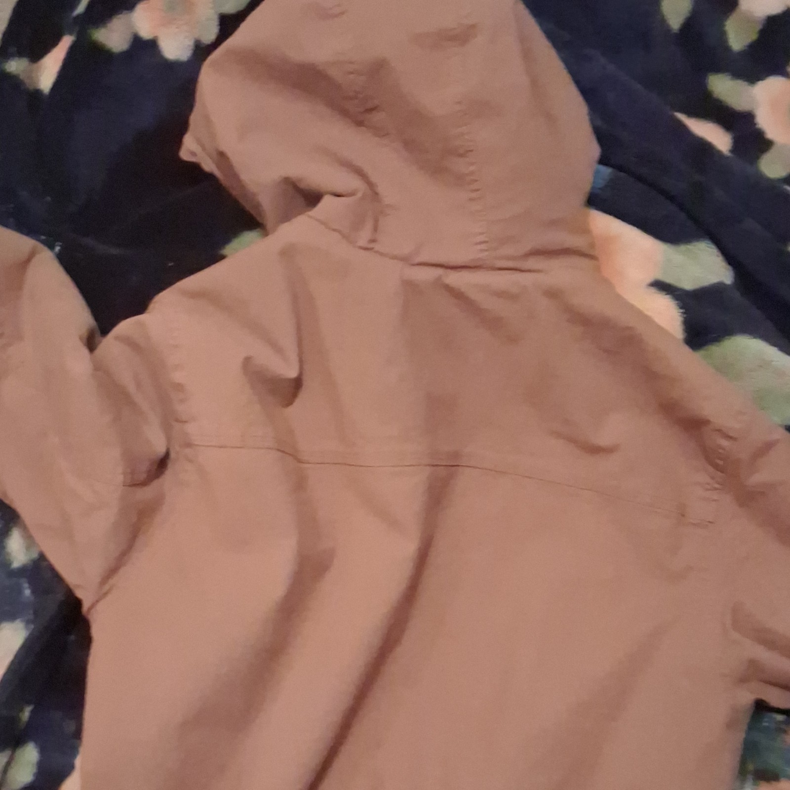 Lee Men’s Brown Hooded Full-Zip Jacket w/ Pockets, Size L Regular Fit