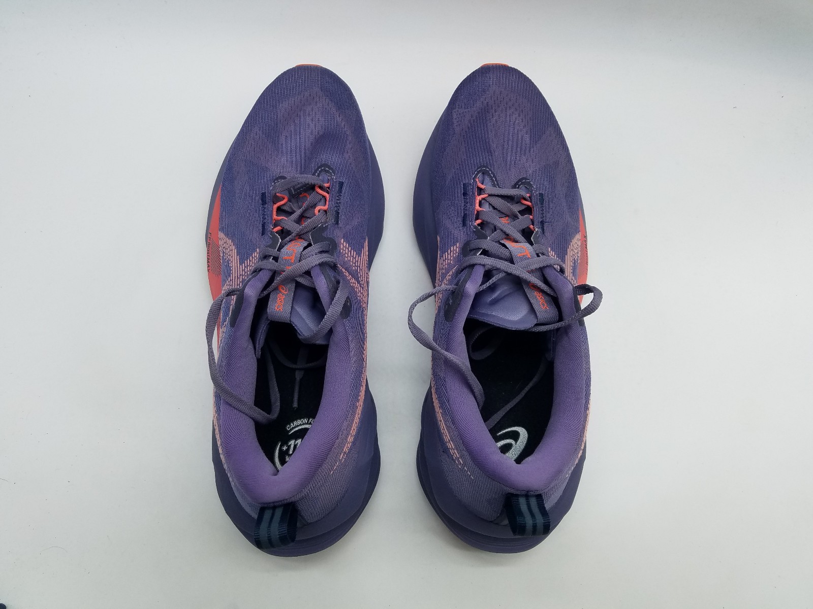 Asics Novoblast 5 Men’s Size 12 Running Shoes Greyish Purple Coral Reef