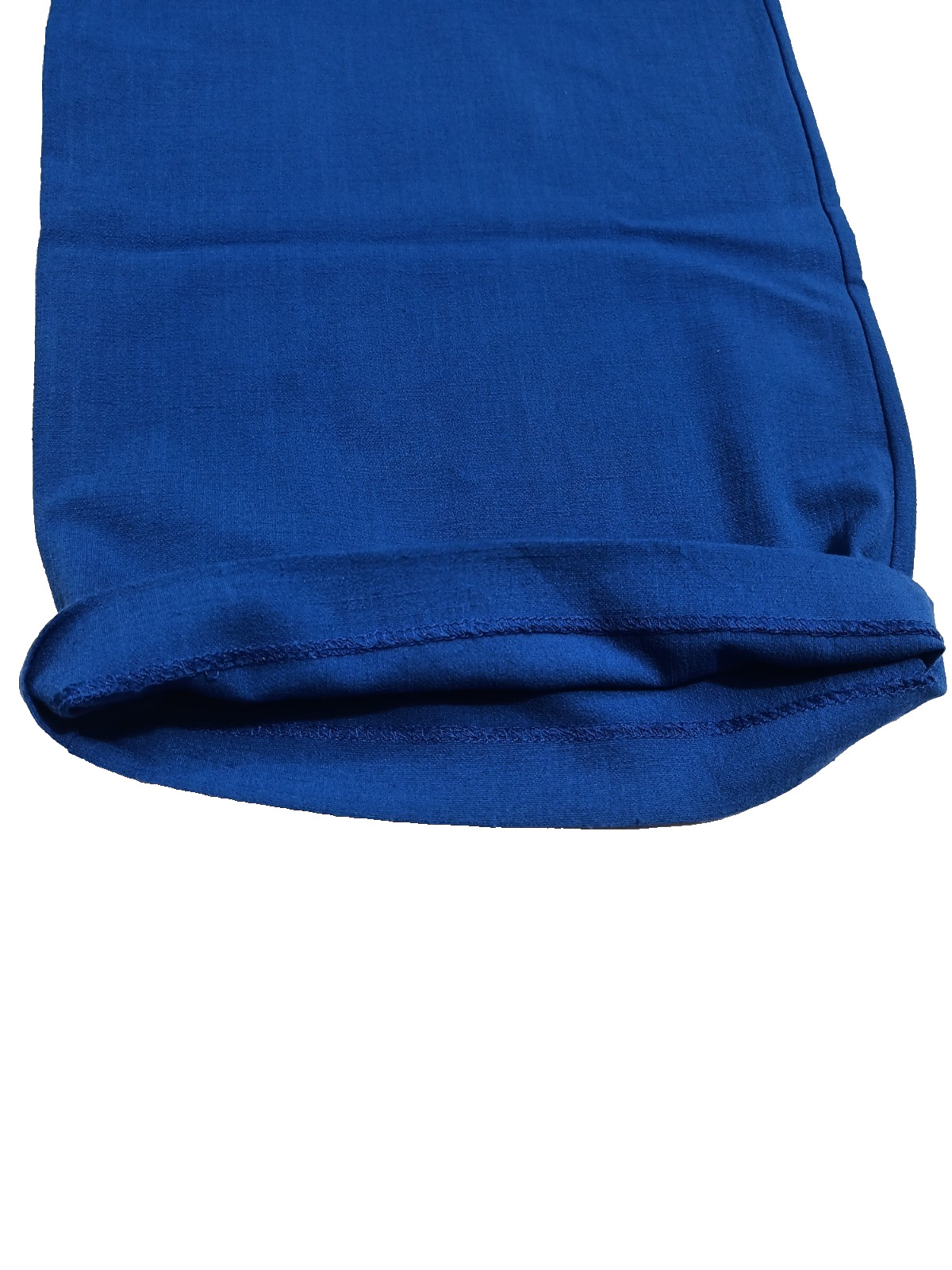 H&M Blue Wide Leg Dress Pants Adjustable Waist Drawstring Free Size 30 To 36 In