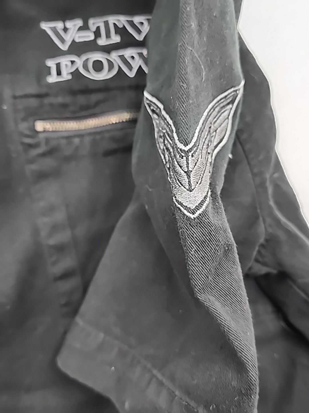 Harley Davidson Mens Button Up V-Twin Power Biker Shirt Black Sz L | 19