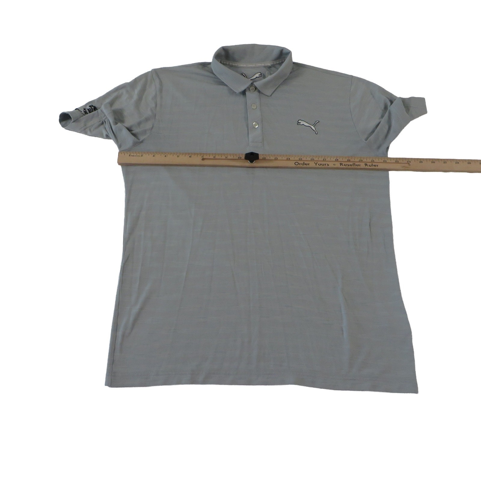 PUMA Cobra Tour Performance Stretch Gray Golf Polo Shirt Men’s Medium