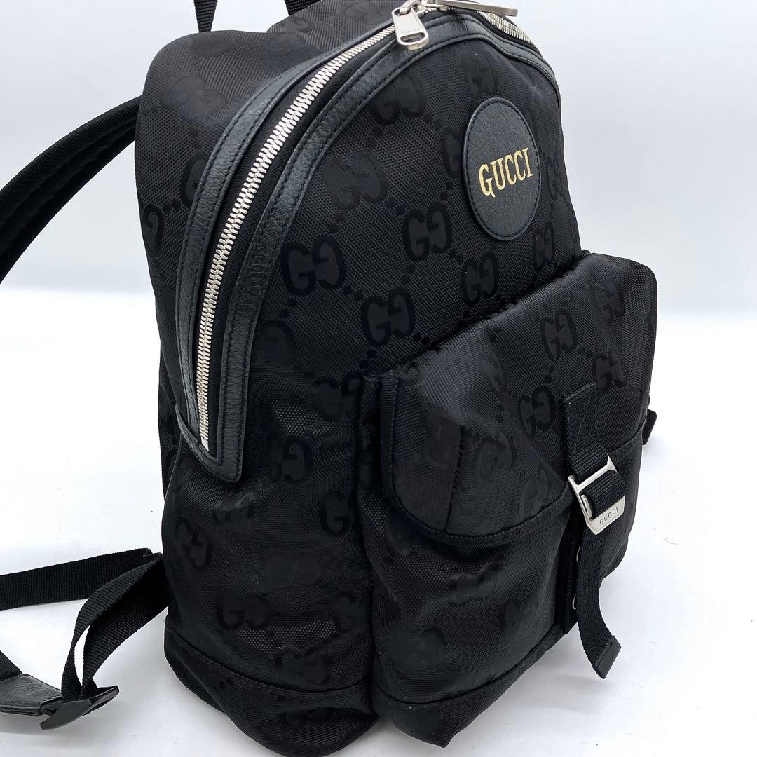 GUCCI Off The Grid backpack GG pattern nylon black Gift Present 0629b