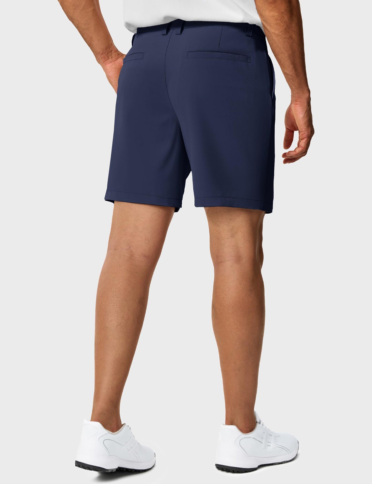 Men’s 7″ Golf Shorts Stretch Quick Dry 6 Pockets Summer Casual Work Dress Shorts