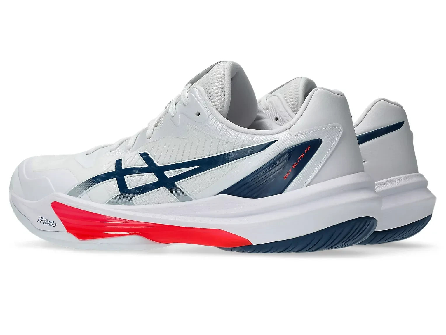 Asics SKY ELITE FF 3 1051A080 104 White/Mako Blue Volleyball Shoes Unisex