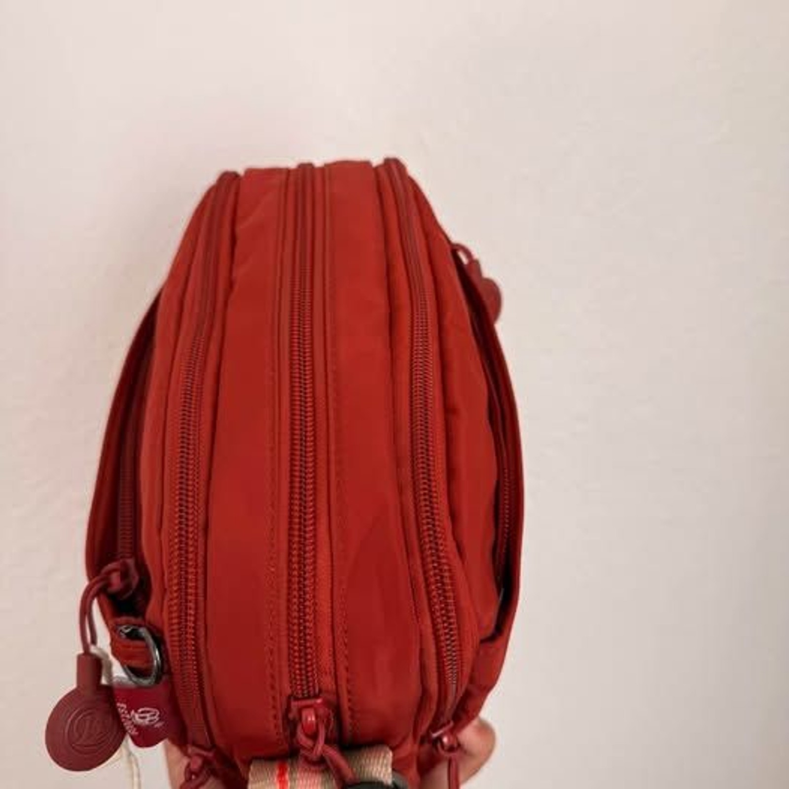 Minimalist Nylon Crossbody Bag Multi-Compartment Water-Resistant New