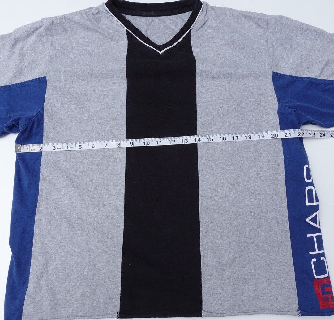 Vintage 90s Chaps Ralph Lauren Mens Shirt Size BOXY Medium Color Block Stripe