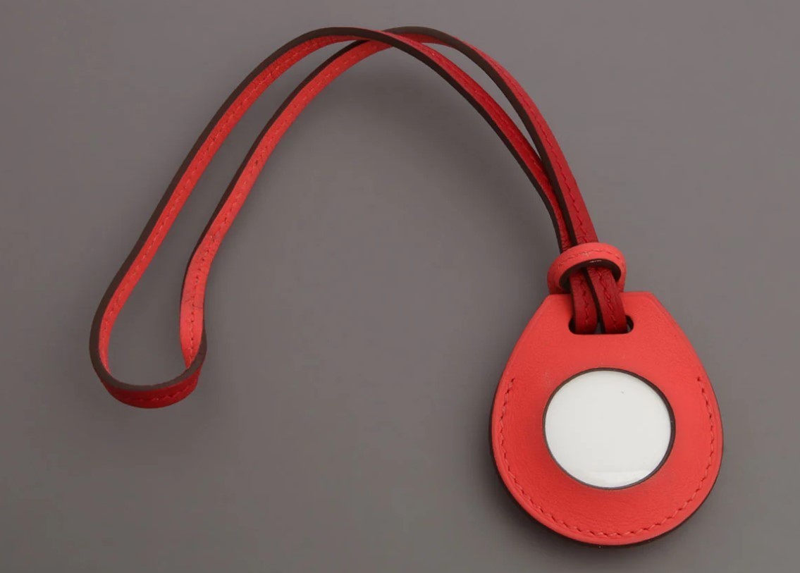 Hermès’ Rose Texas Apple AirTag Bag Charm