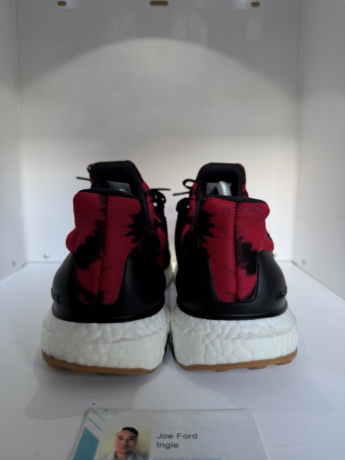 Adidas Ultra Boost Nice Kicks No Vacancy Size 9.5 Red Black Tie Dye Near Mint