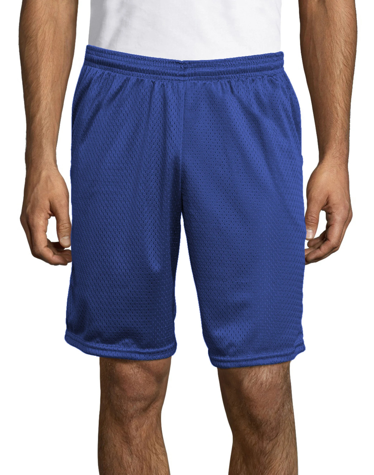 Hanes Sport Men Mesh Shorts with Pockets Gym Workout 9″ inseam sz S-2XL 4 Colors