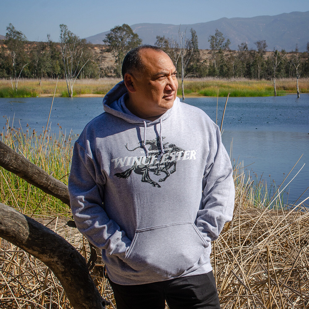 Winchester Classic – Legend Rider Printed Fleece Pullover Hoodie for Men