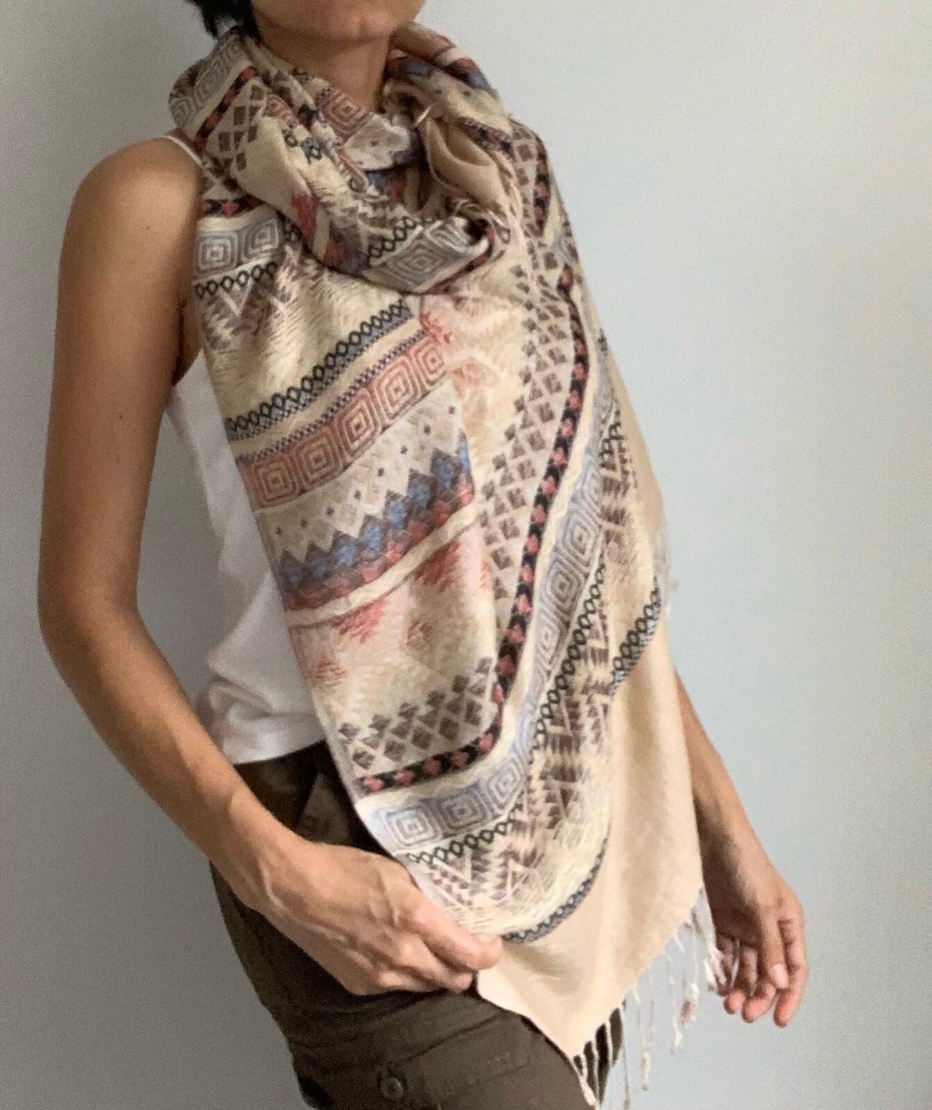 Pashmina Scarf Shawl , Is Perfect For Any Season,travel Accessories For Women .