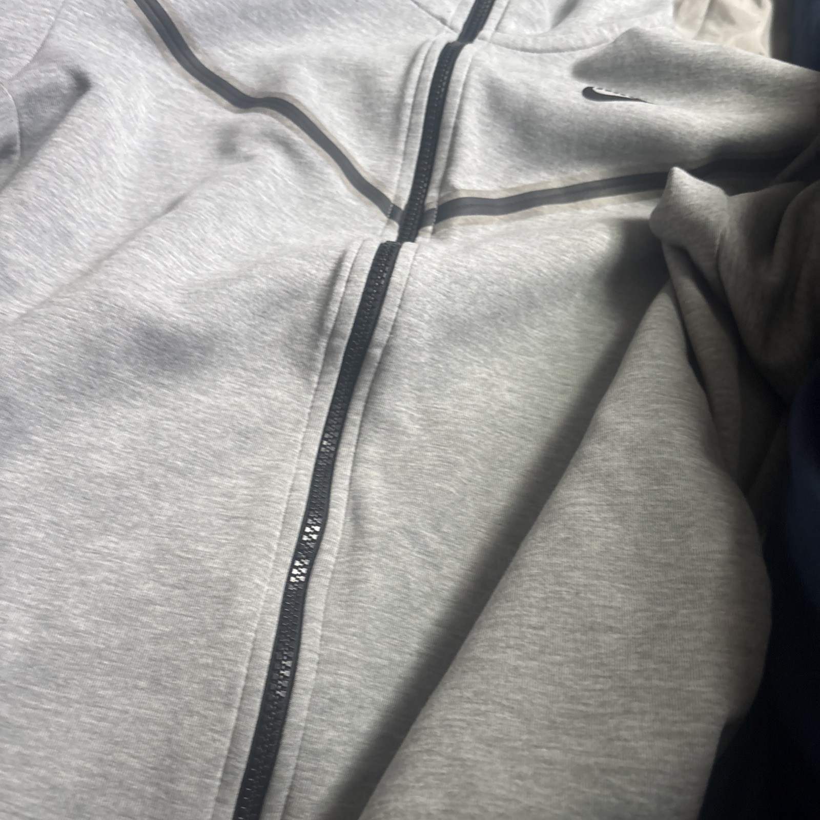 Nike Men’s Tech Windrunner Fleece Full Zip Hooded Jacket Size M Grey CU4489-063