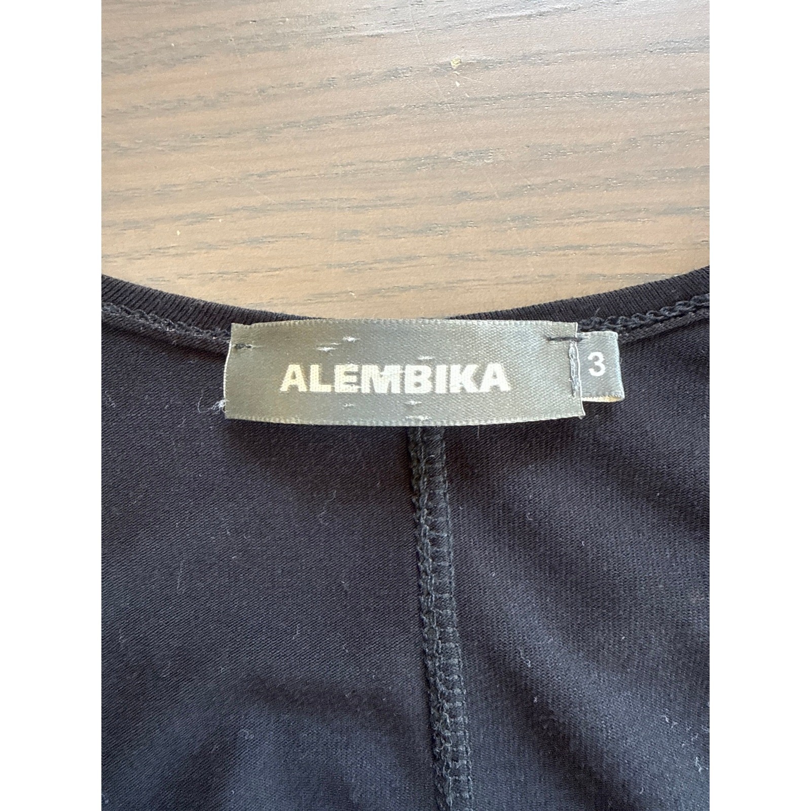 ALEMBIKA High Low Basic Black Sleeveless Tank Top Size 3 US 10-12