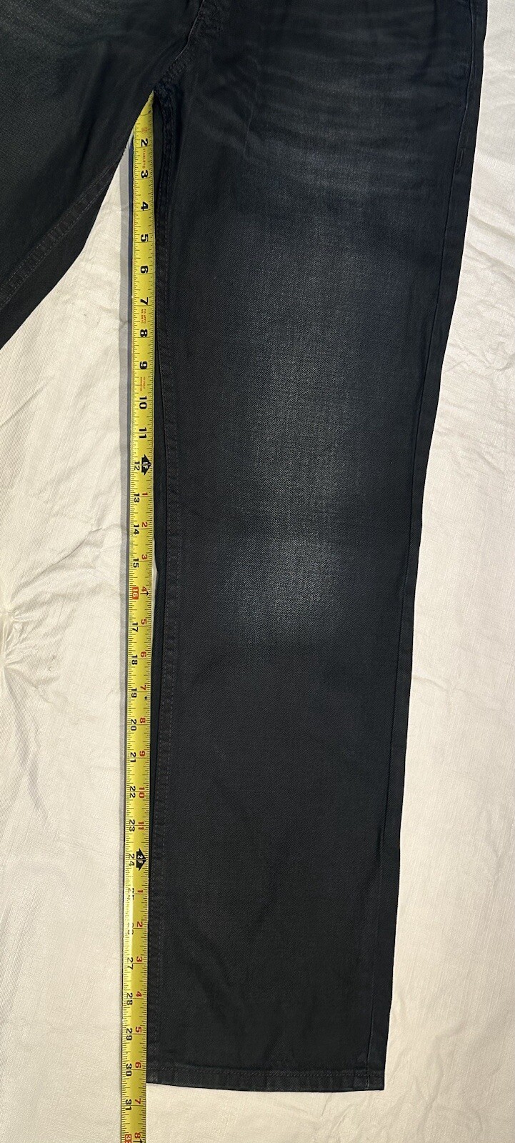 CALVIN KLEIN JEANS 34 X 30 SLIM STRAIGHT WAXED DARK RINSE ACTUAL 32 To 33 Waist