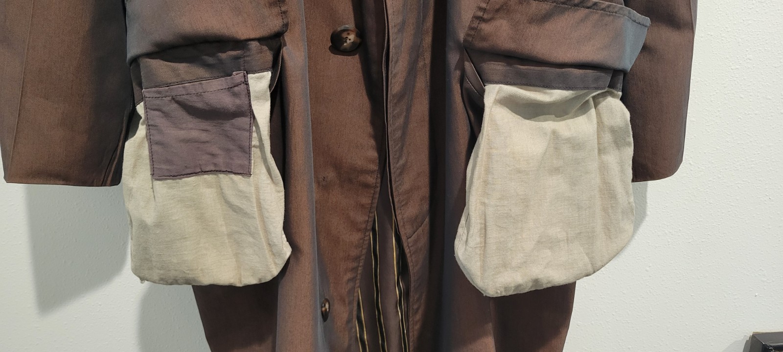 Chameleon Weatherproof Trench Coat Mens Brown Chartreuse Iridescent GOOD VTG