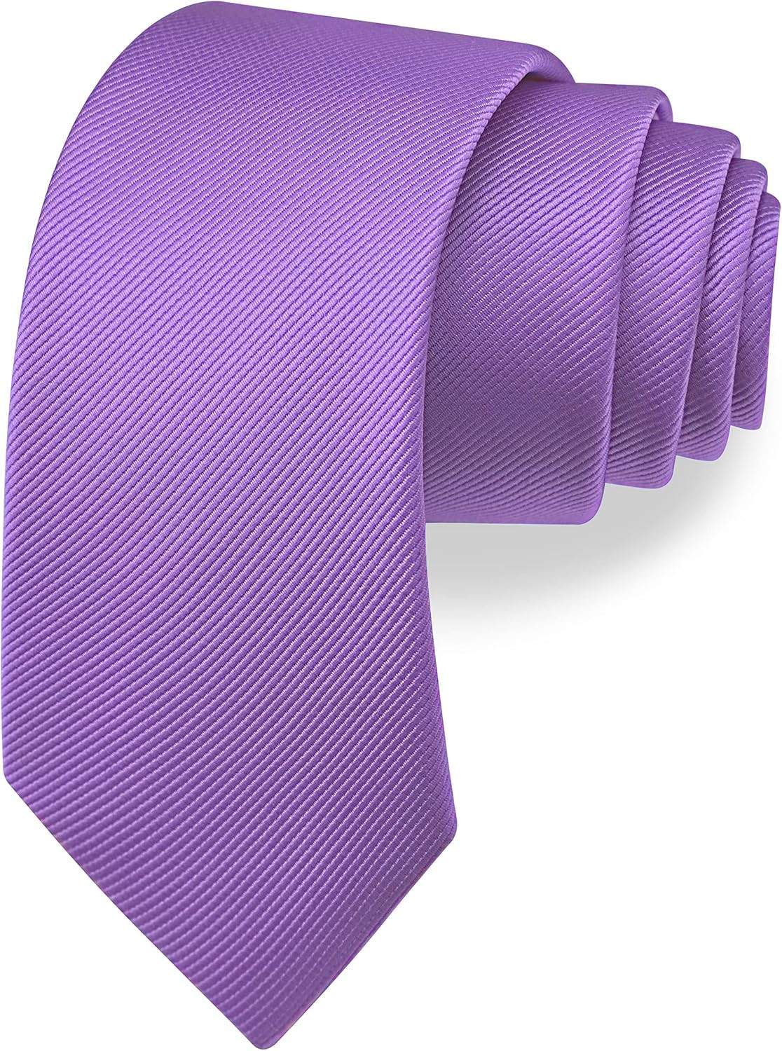 2.4″（6Cm） Solid Pure Color Skinny Tie Plain Slim Necktie for Men