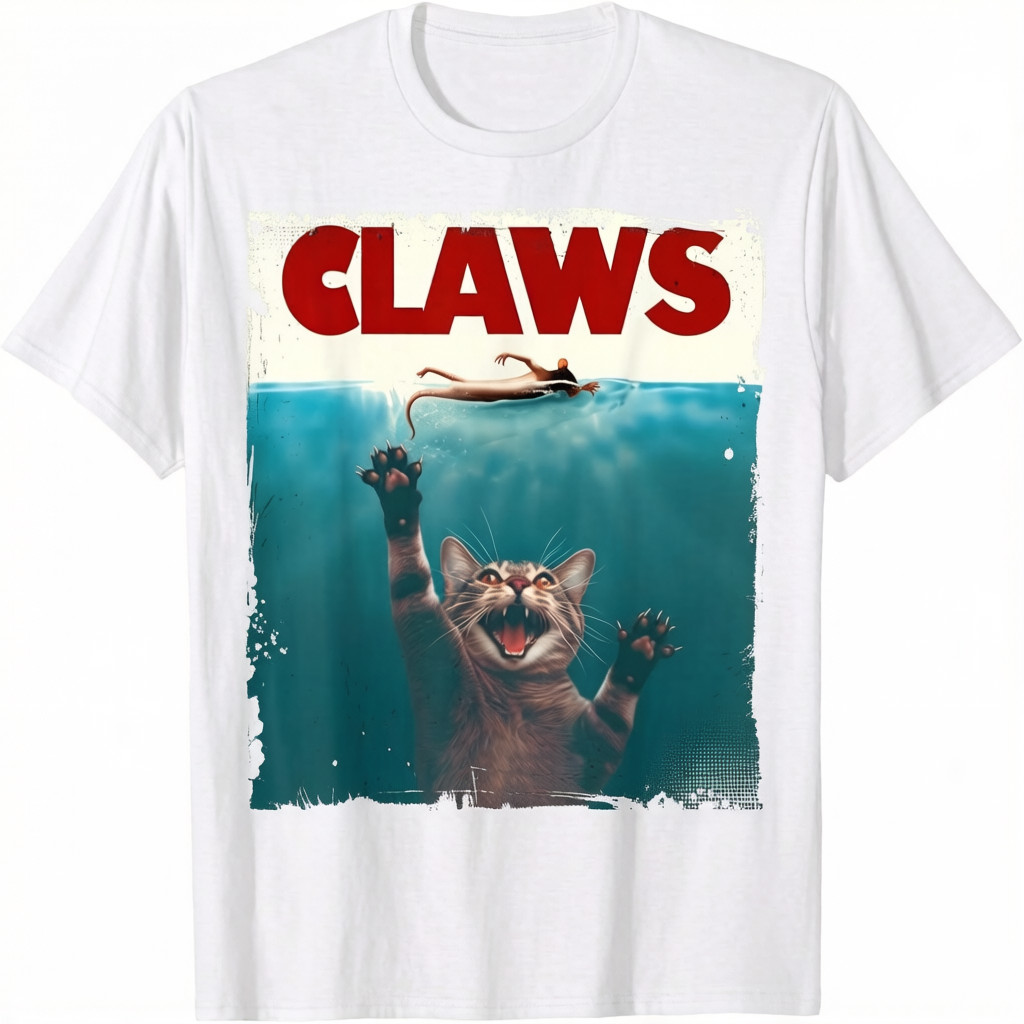 Claws Funny Cat I Love Cat Paws Cat Parody Animal Unisex T-Shirt