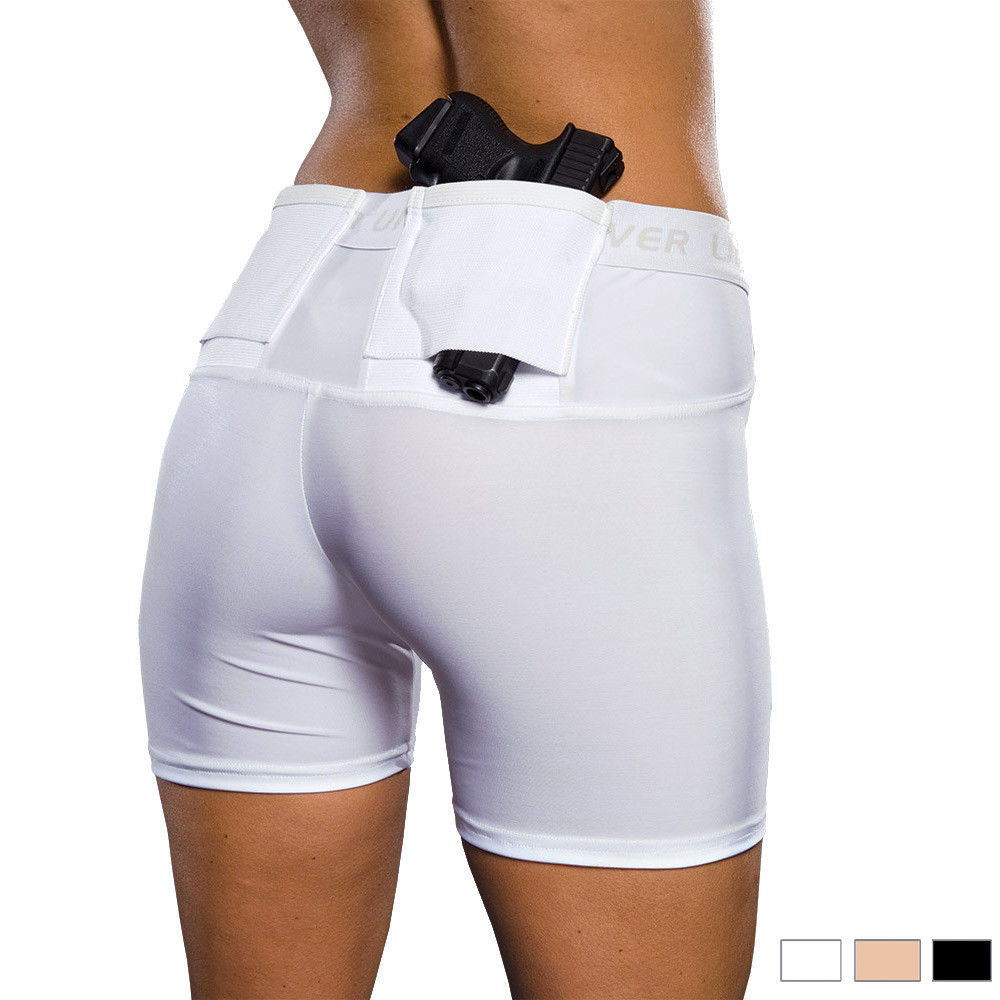 UnderTech Undercover Women’s Concealed Carry Shorts BLACK ^ WHITE ^ NUDE