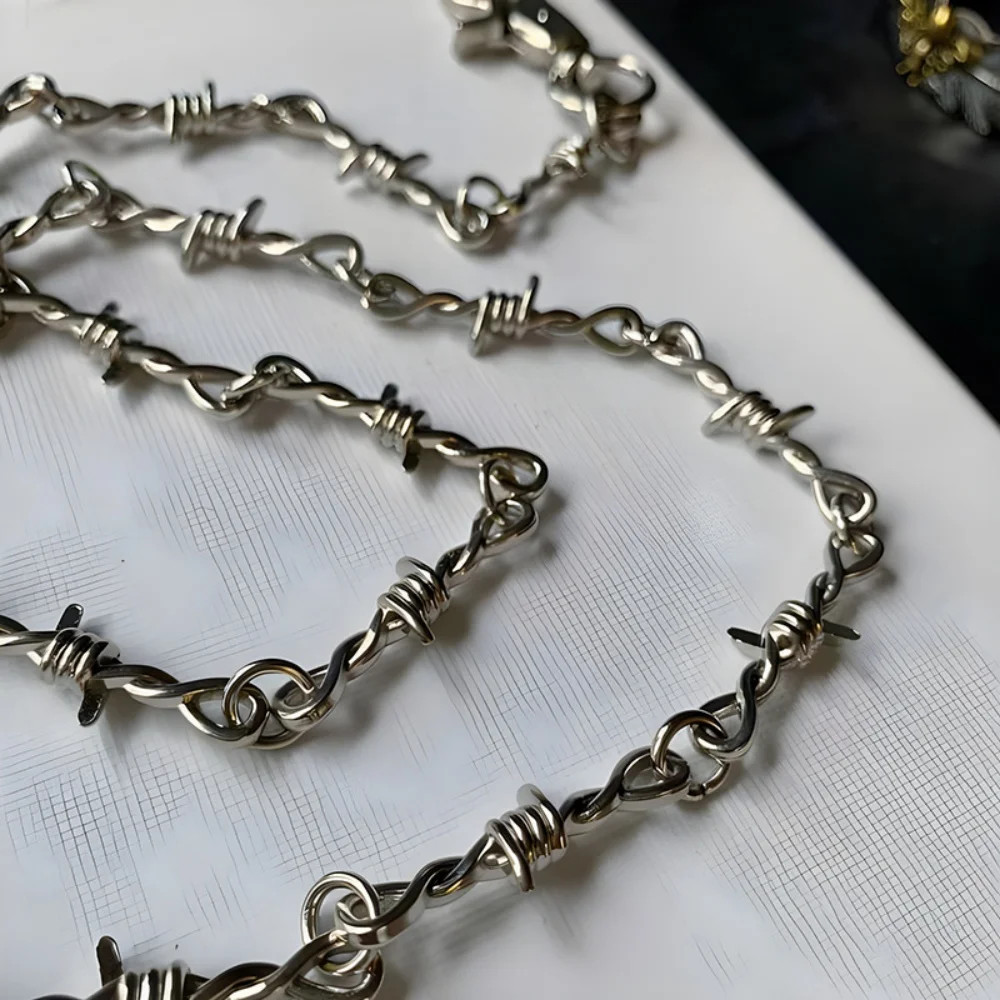 Punk Barbed Wire Waist Chain Grunge Goth Hip Hop Pants Chain Unisex