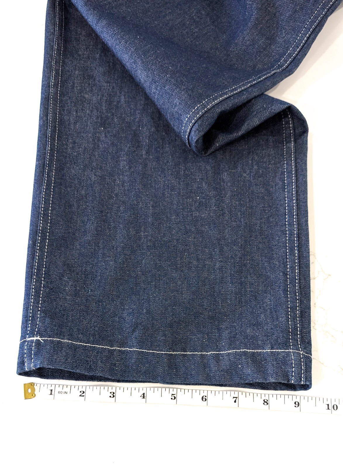 Engineered Garments Workaday Fatigue Pant XS Indigo 8oz Denim Tapered Cinch Blue