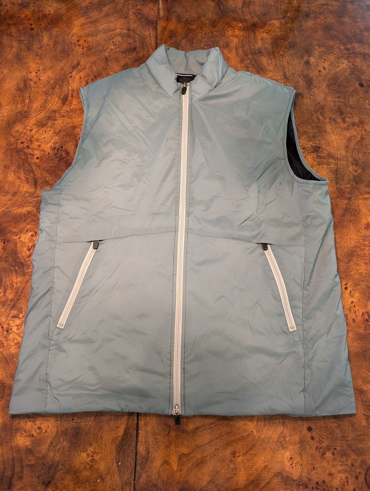 Johnnie-O Men’s Insulated Full Zip Vest, Green, Size Large