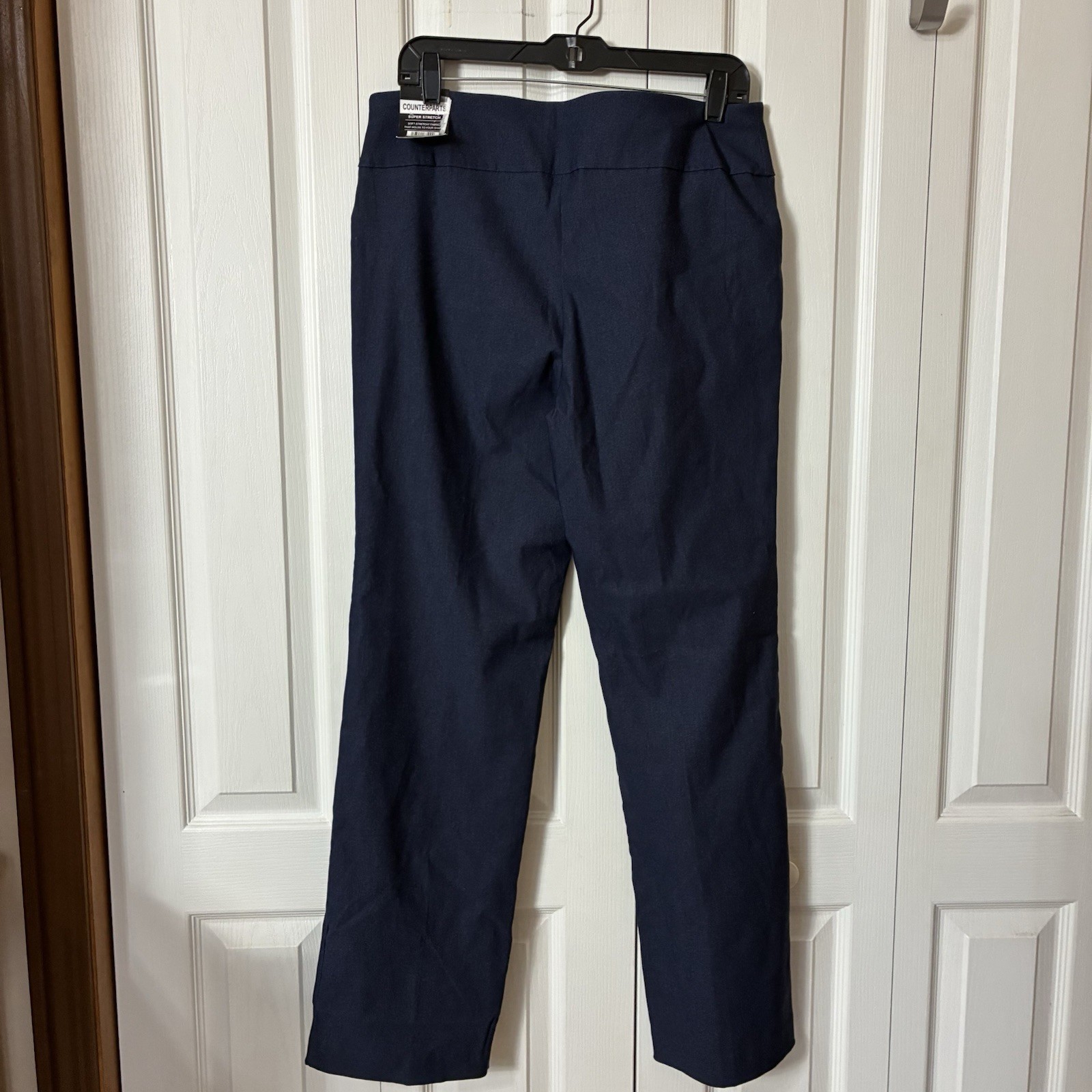 Counterparts Pants Womens Sz L Navy Super Stretch Mid Rise Boot Cut Comfy Pant