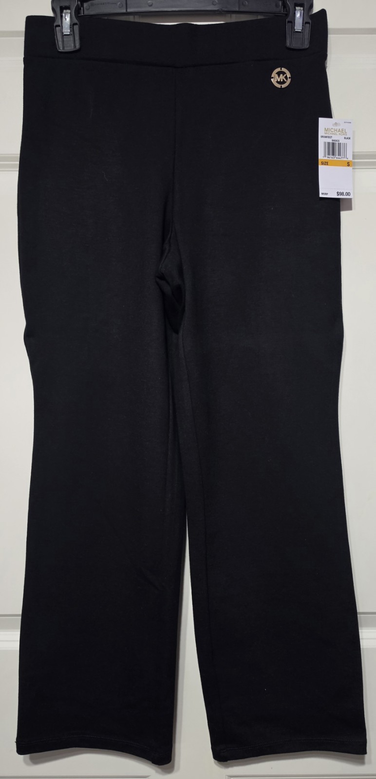 NWT-Michael Kors Straight Pull On Black Pants Women’s Size:S