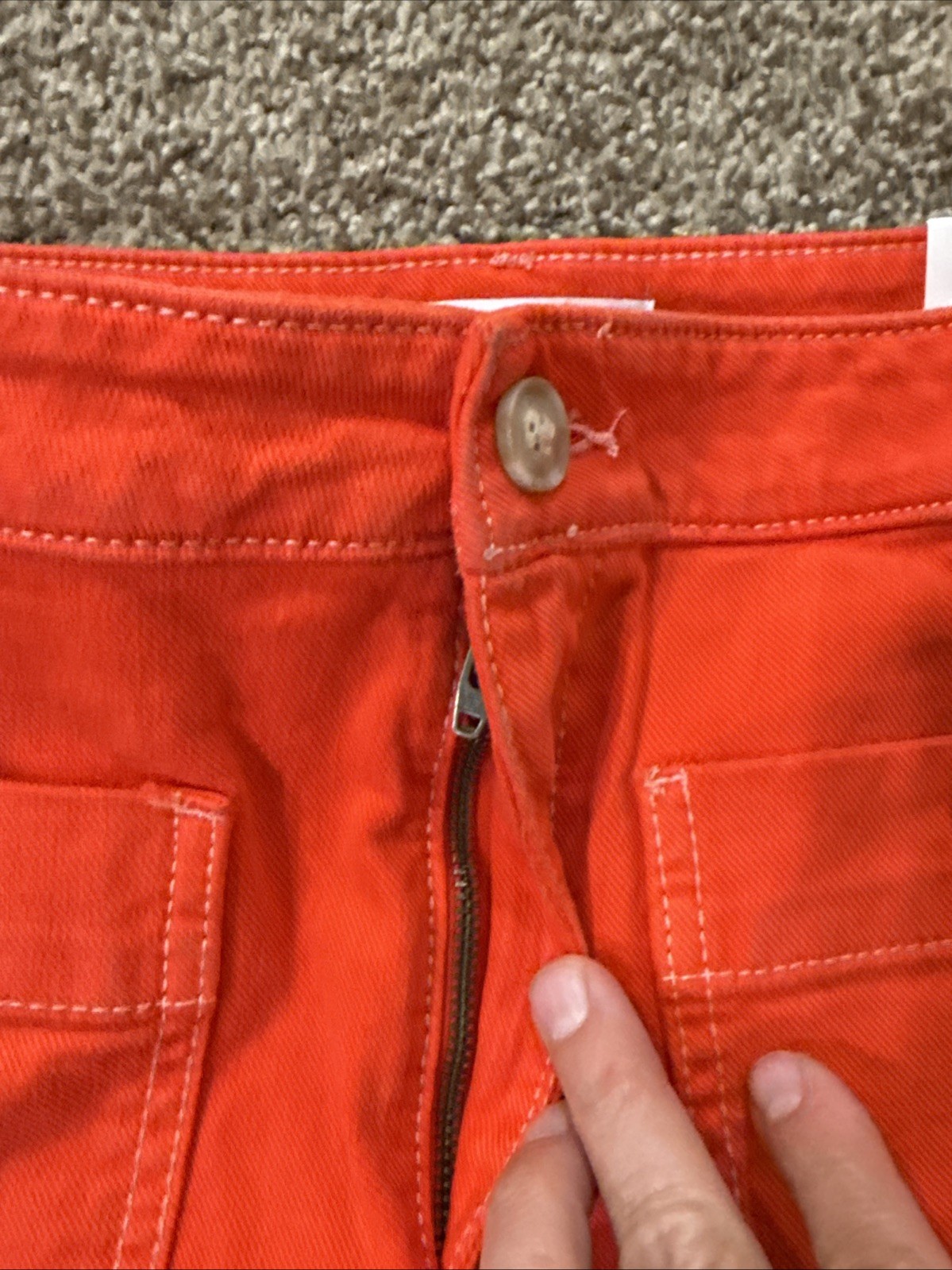 LOFT Vintage Style Contrast Stitch Hi Rise Palmer Shorts Festival Classic NEW!