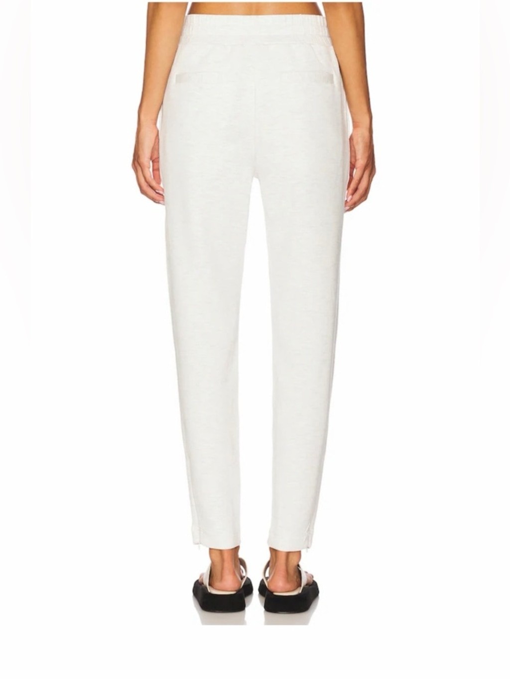 Varley The Slim Zip Hem Pants 29.5″ Ivory Marl Women’s Size Large
