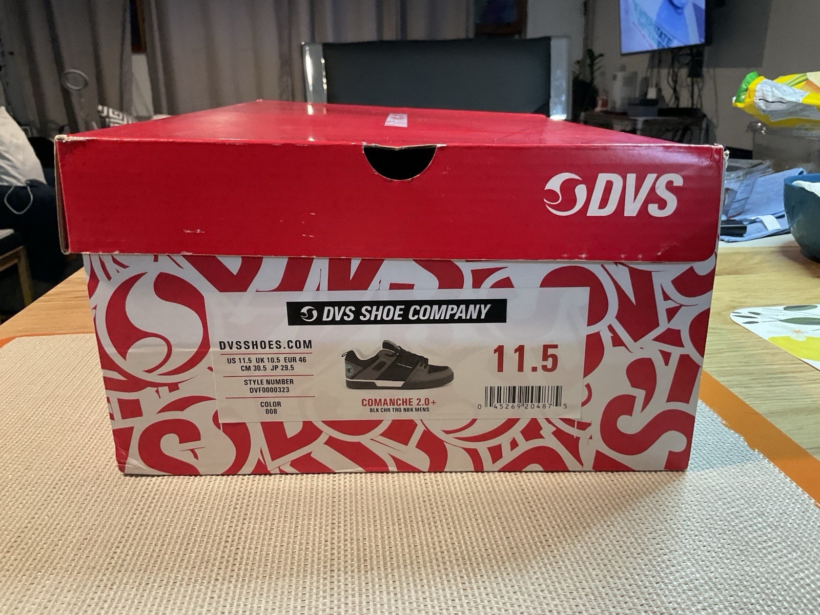 Brand New 11.5 DVS Comanche 2.0+ Style # DVF0000323 Pre-owned Skate Shoe