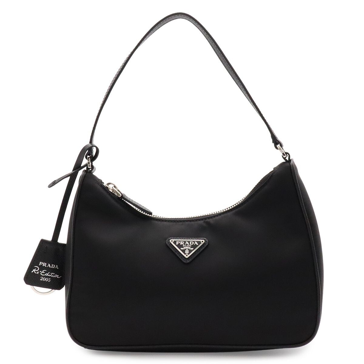 PRADA Re Edition 2005 Re Nylon Mini Shoulder Bag Black 1NE204 Authent