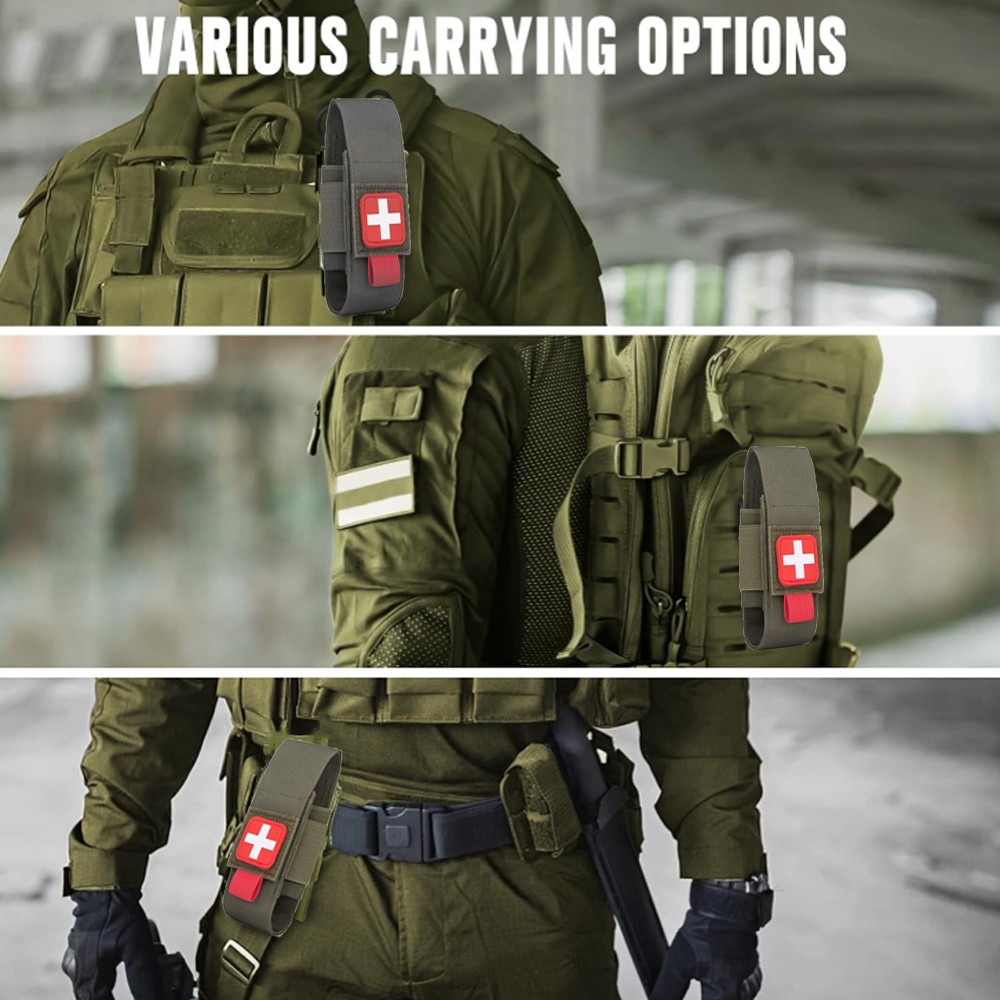 Nylon Waist Pack Tactical Molle First Aid Kit Outdoor Medical Khaki Small Pouch