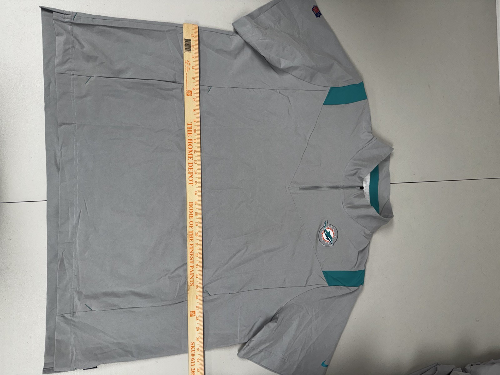 Nike Miami Dolphins 1/4 Zip Coaches Jacket On Field Apparel Pick Size M-4XL