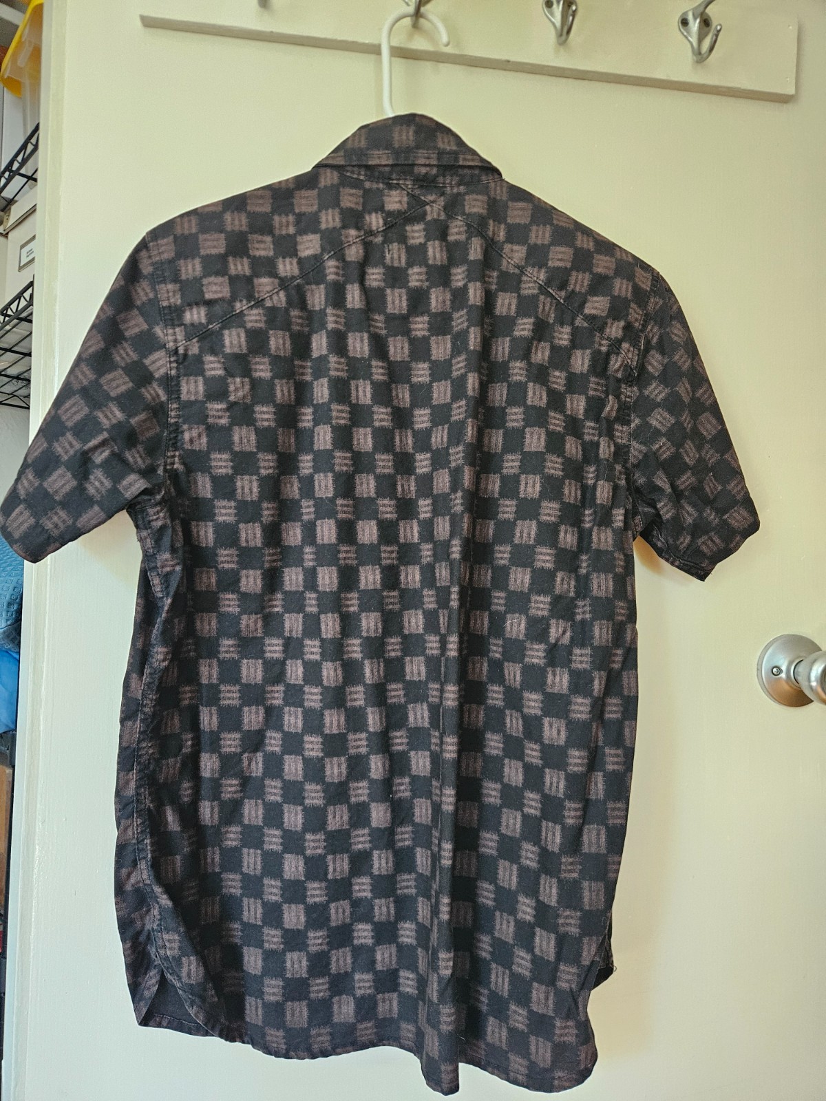3sixteen Black Ise button up short-sleeve shirt – Size medium