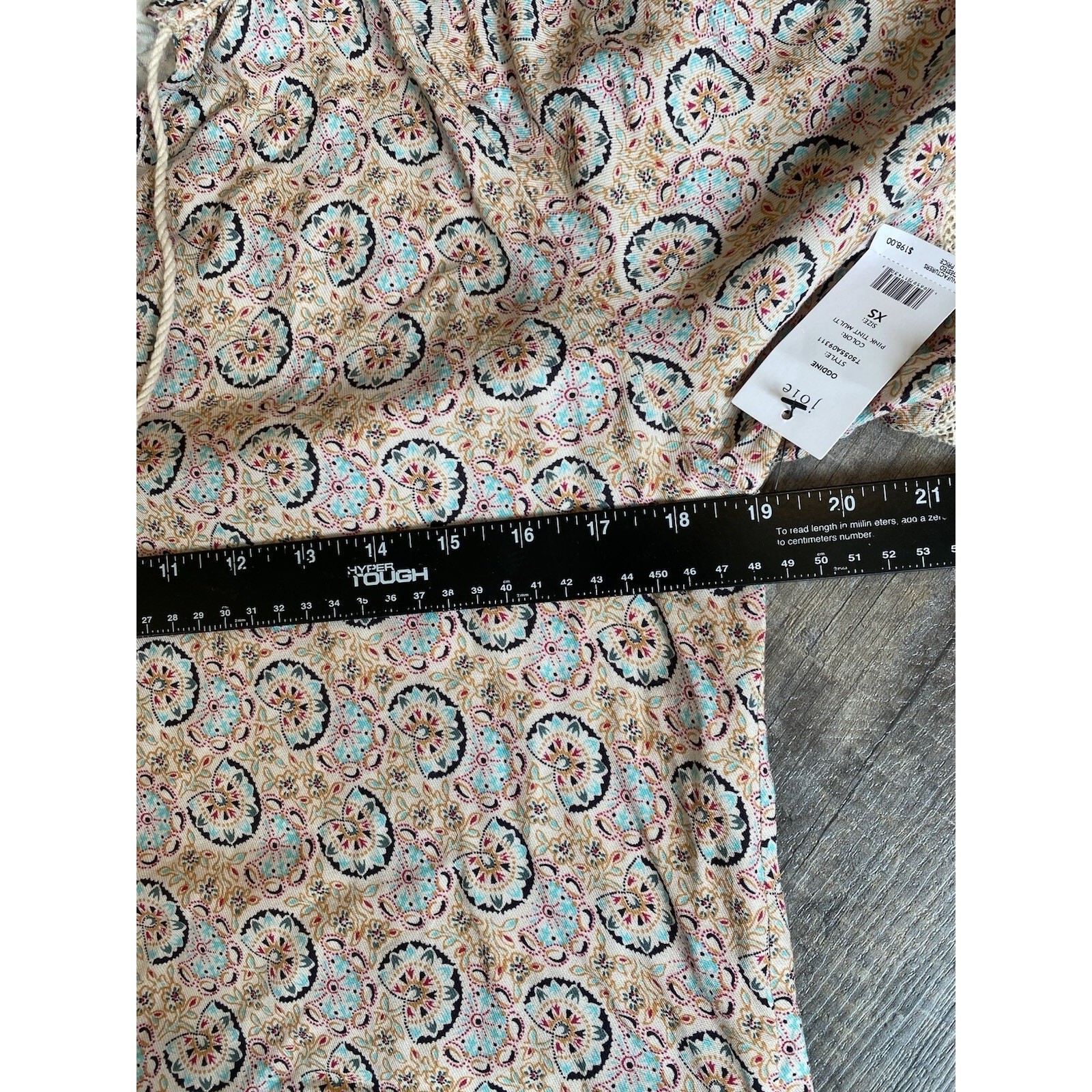 Joie Blouse Womens XS NEW 100% Rayon Bohemian Prairie Peasant Office Work Shirt
