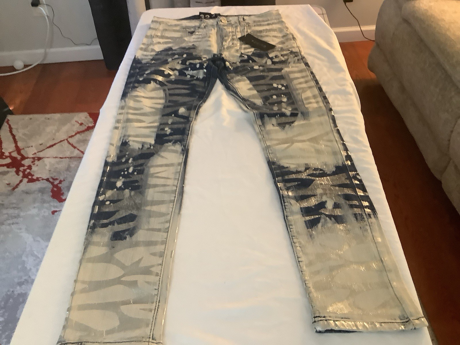 Waimea Bleached White Skinny Fit Jeans Size 32 New With Tags