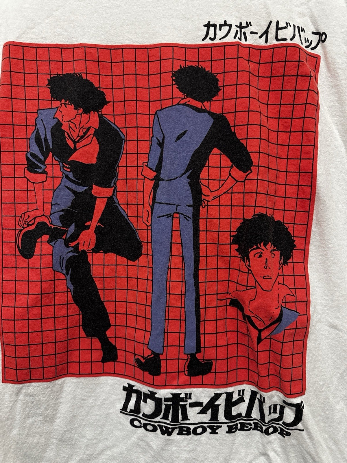 Cowboy Bebop Anime Retro White 90s T Shirt Size Large