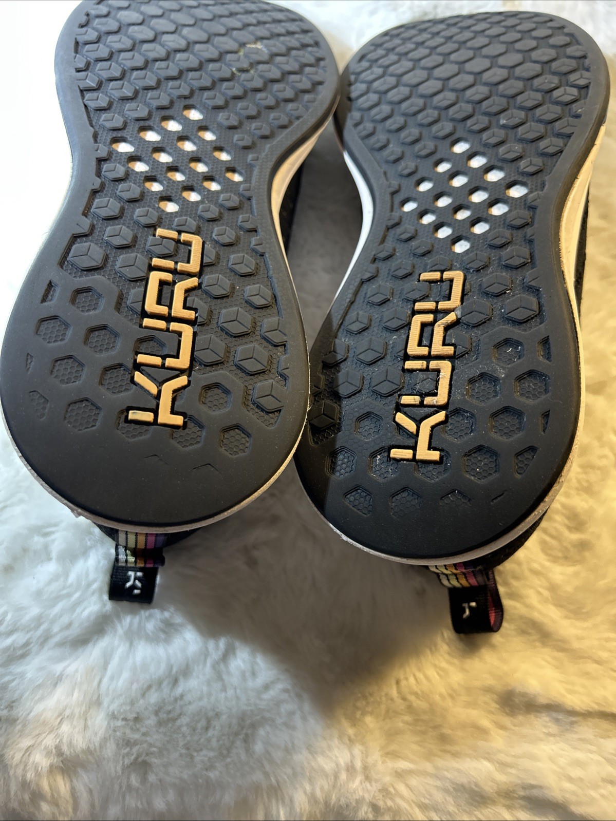 Kuru Atom Slip On Womens Size 10 Black White Athletic Walking Shoes Sneakers