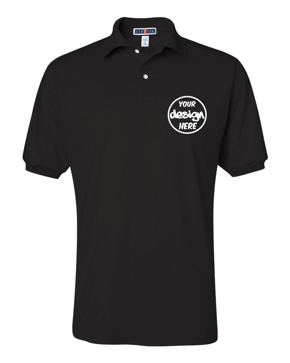 Ink Stitch Design Your Own Custom Logo Texts Stitching Men Jersey Polo Shirts