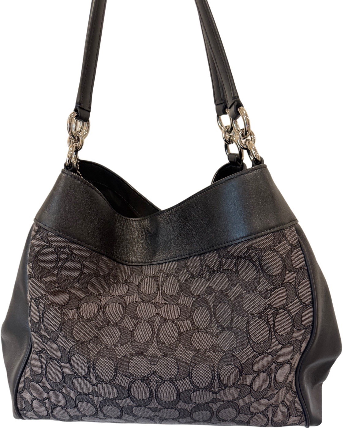 Coach Lexy Shoulder Bag – Signature Jacquard & Leather (F27579 / K1757-F27579)
