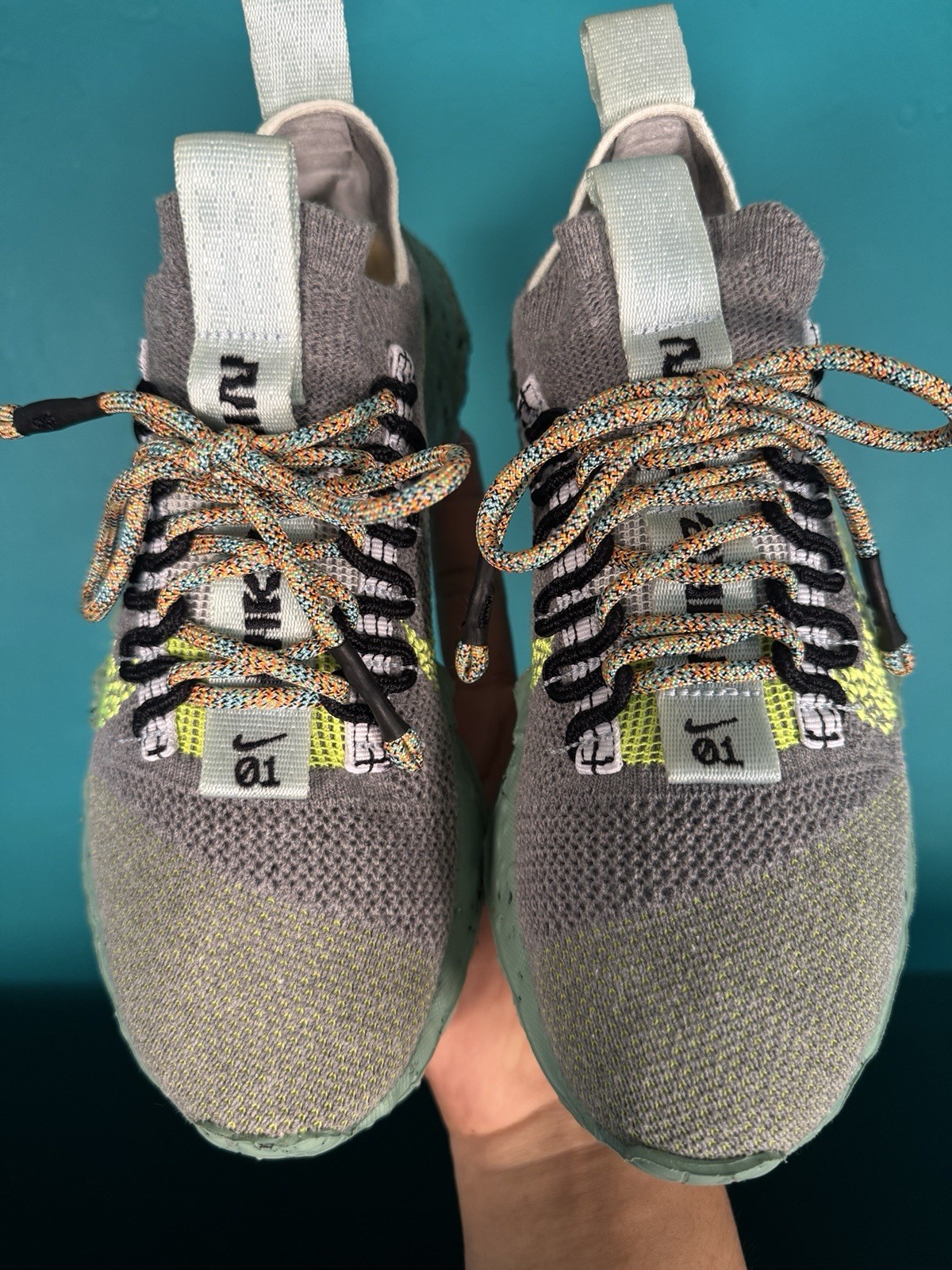 Nike Space Hippie 01 Women’s Size 4 Gray Volt Athletic Running Sneakers