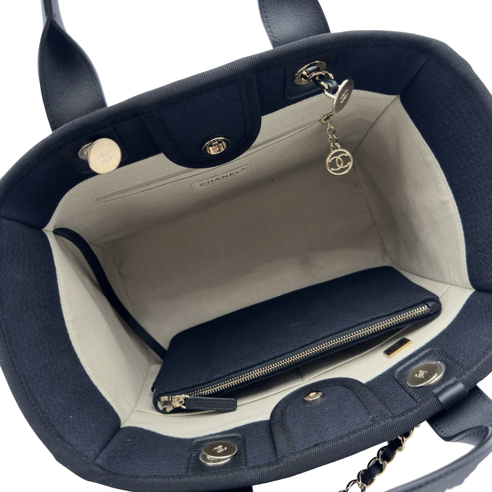 CHANEL Deauville small shopping bag AS3257 Tote Bag Japan ookura
