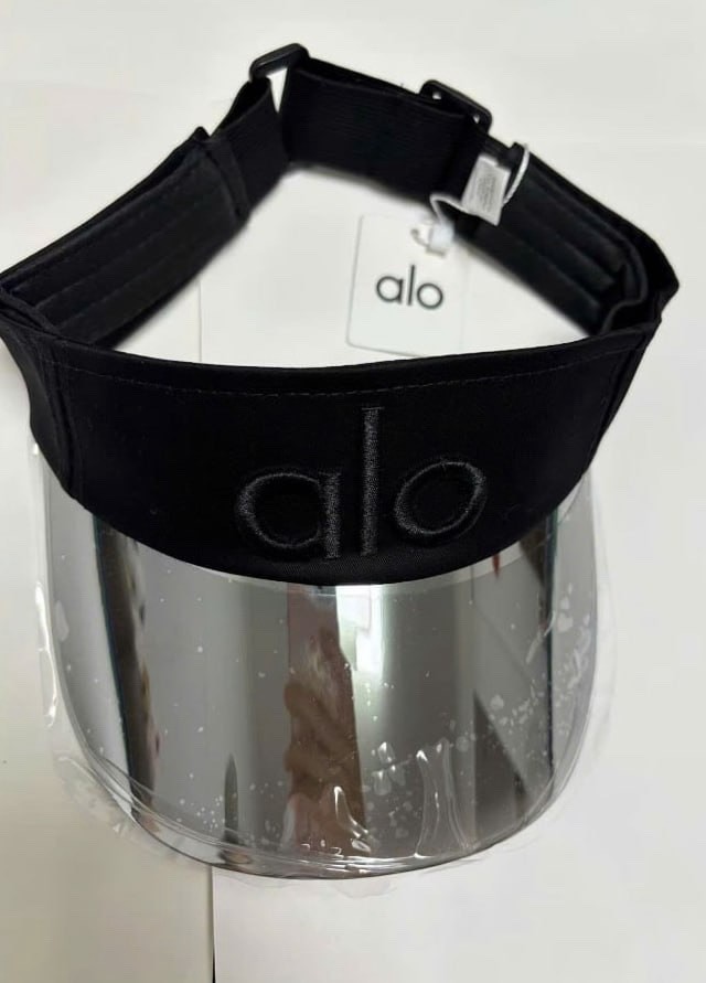 AIo Unisex Solar Visor Black Performance Outdoor Hat Adjustable NWT