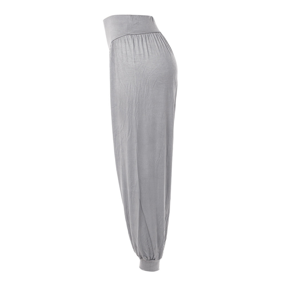 Women’s Waistband Panty Leggings Casual Loose Pants Workout Solid Color Fashion