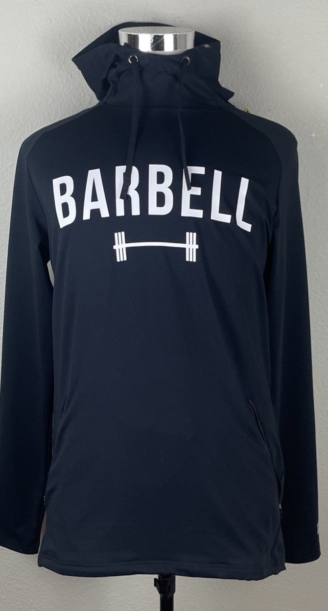 Barbell Apparel Hoodie Men’s Stealth Black Lightweight Size Large L